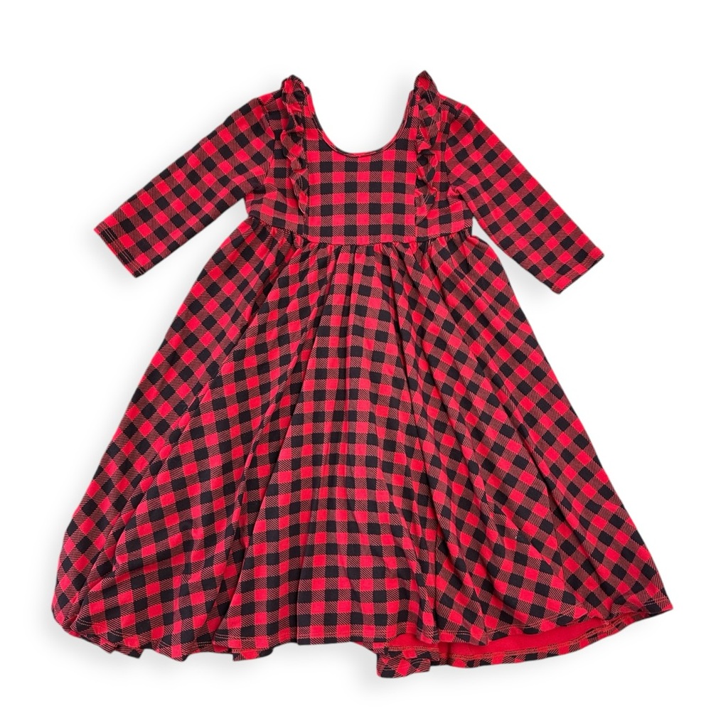 Remie Girl Plaid Holiday Dress